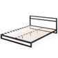 7in Heavy Duty Platform Bed Frame with Headboard Queen