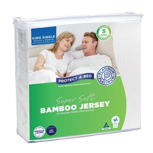 Bamboo Jersey King Single Mattress Protector