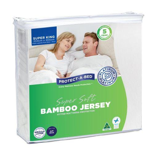 Bamboo Jersey Super King Mattress Protector