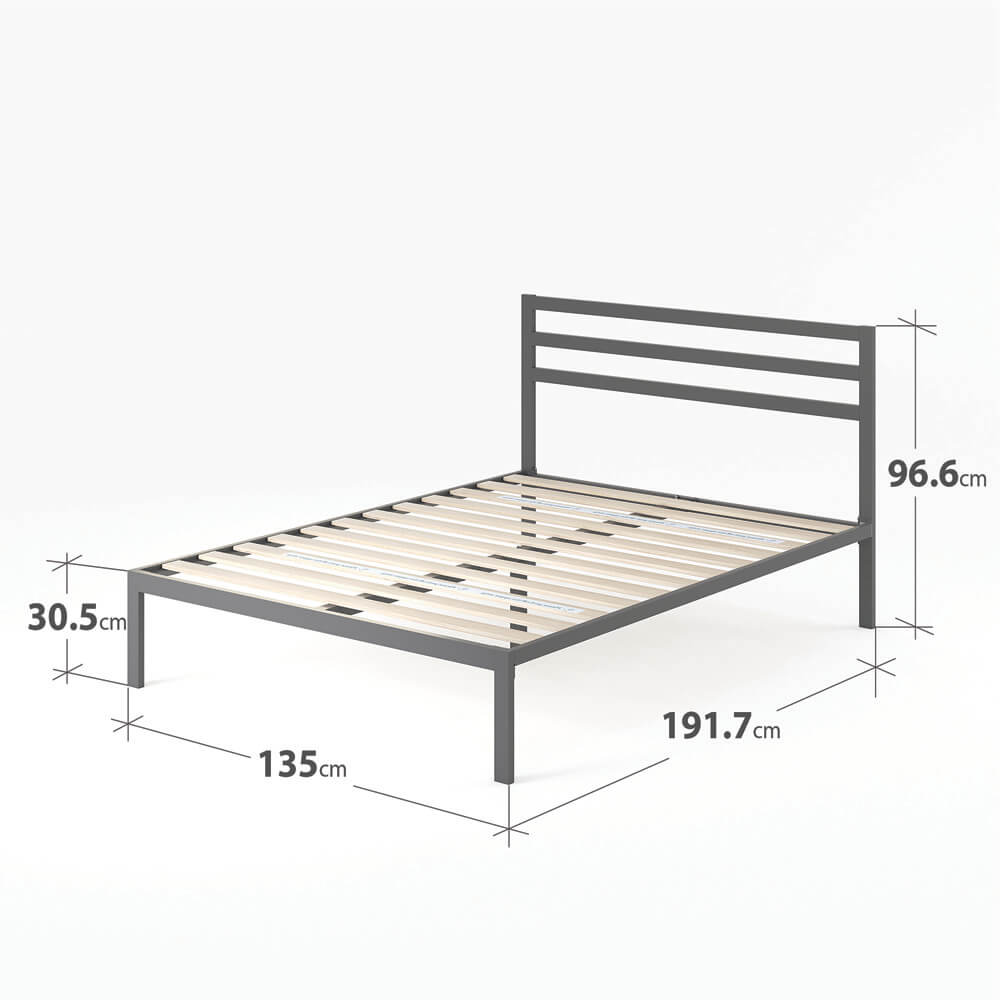 Studio Bed Frame Slate Grey Double