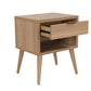 Rio Bedside Table 1 Drawer 1 Shelf Oak