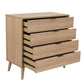 Rio Tallboy 4 Drawer Oak