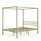 Patricia Canopy Bed Frame Gold Queen