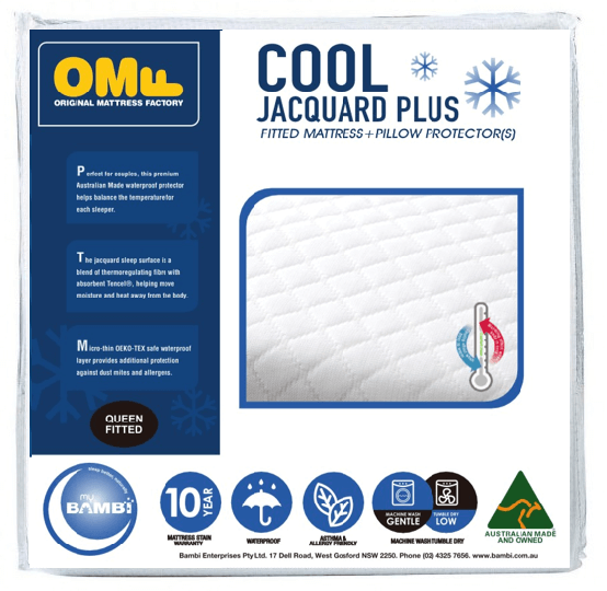 Cool Jacquard Plus King Mattress Protector Pack