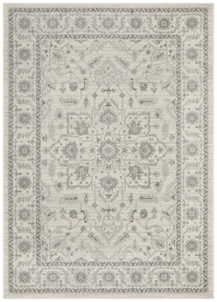 Evoke Winter White Transitional Rug 330 x 240 CM