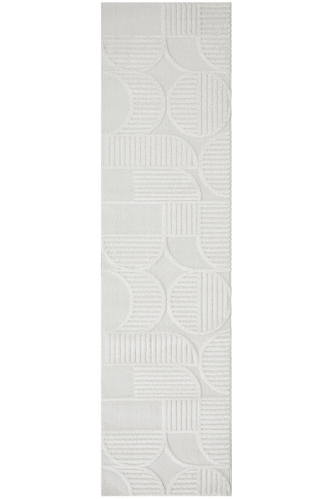 Lotus Leo White Runner 300 x 80 cm