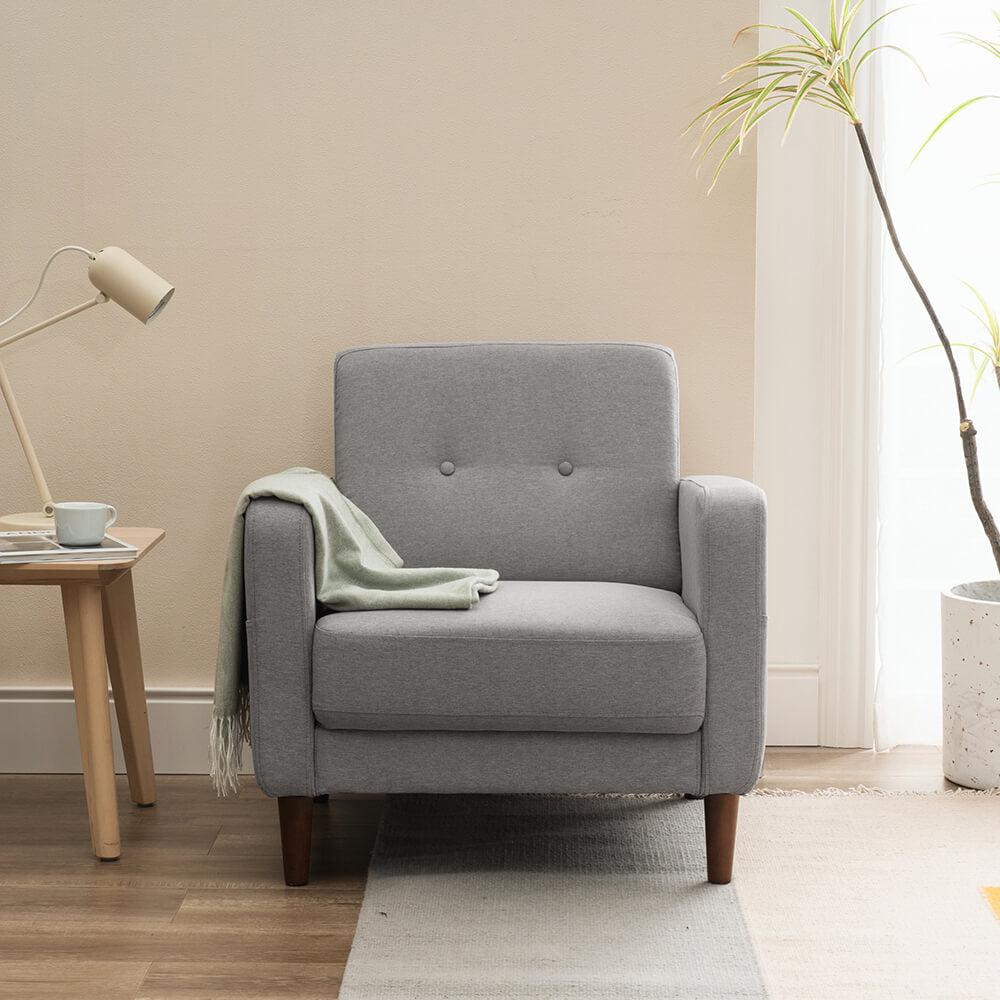 Lisa Arm Chair Light Grey