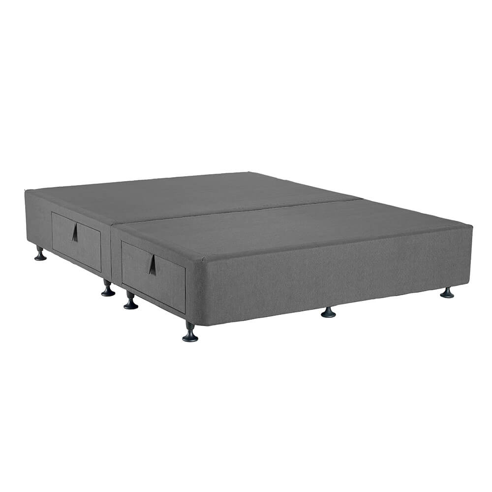 Premium Platform 4 Drawer East West Queen Base Graphite