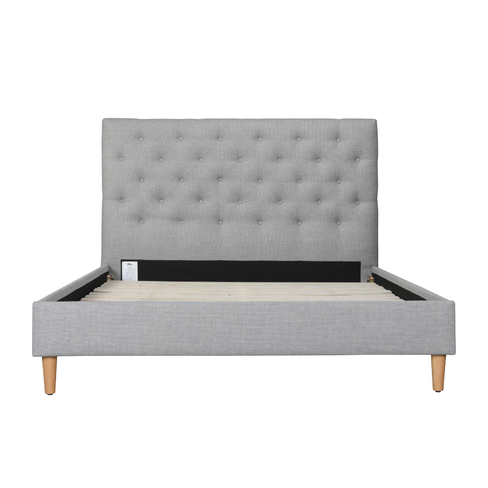 Ruby Upholstered Double Bed Frame with USB Port