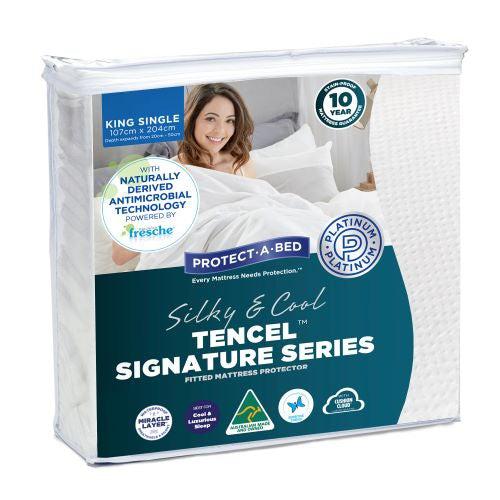 Silky Cool Tencel King Single Mattress Protector