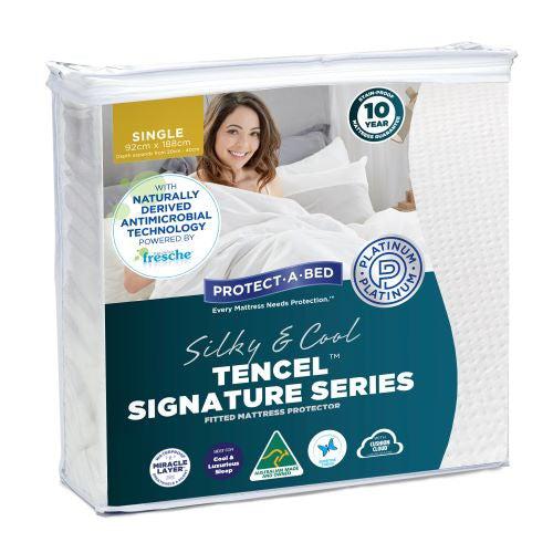 Silky Cool Tencel Single Mattress Protector