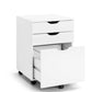 Belle Filing Cabinet Storage 3 Drawers Home Office Mobile Pedestal White