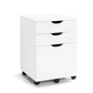 Belle Filing Cabinet Storage 3 Drawers Home Office Mobile Pedestal White