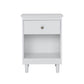 Huxley Bedside Table 1 Drawer White