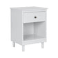 Huxley Bedside Table 1 Drawer White