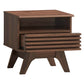 Clancy Bedside Table 1 Drawer Walnut