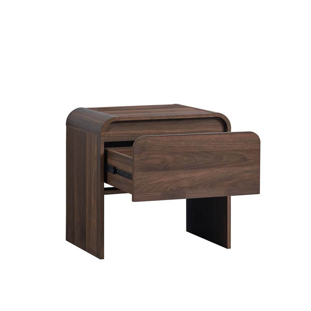 Natalya Bedside Table 1 Drawer Walnut