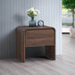 Natalya Bedside Table 1 Drawer Walnut