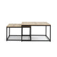 Detroit Nesting Coffee Tables Industrial (set of 2)