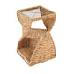 Savannah Side Table Spiral Base woven