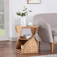 Savannah Side Table Spiral Base woven