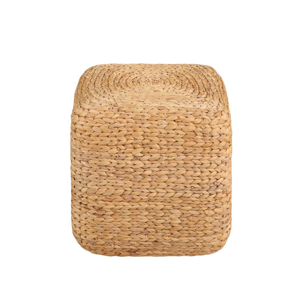 Landon Ottoman Pouf footrest stool square woven