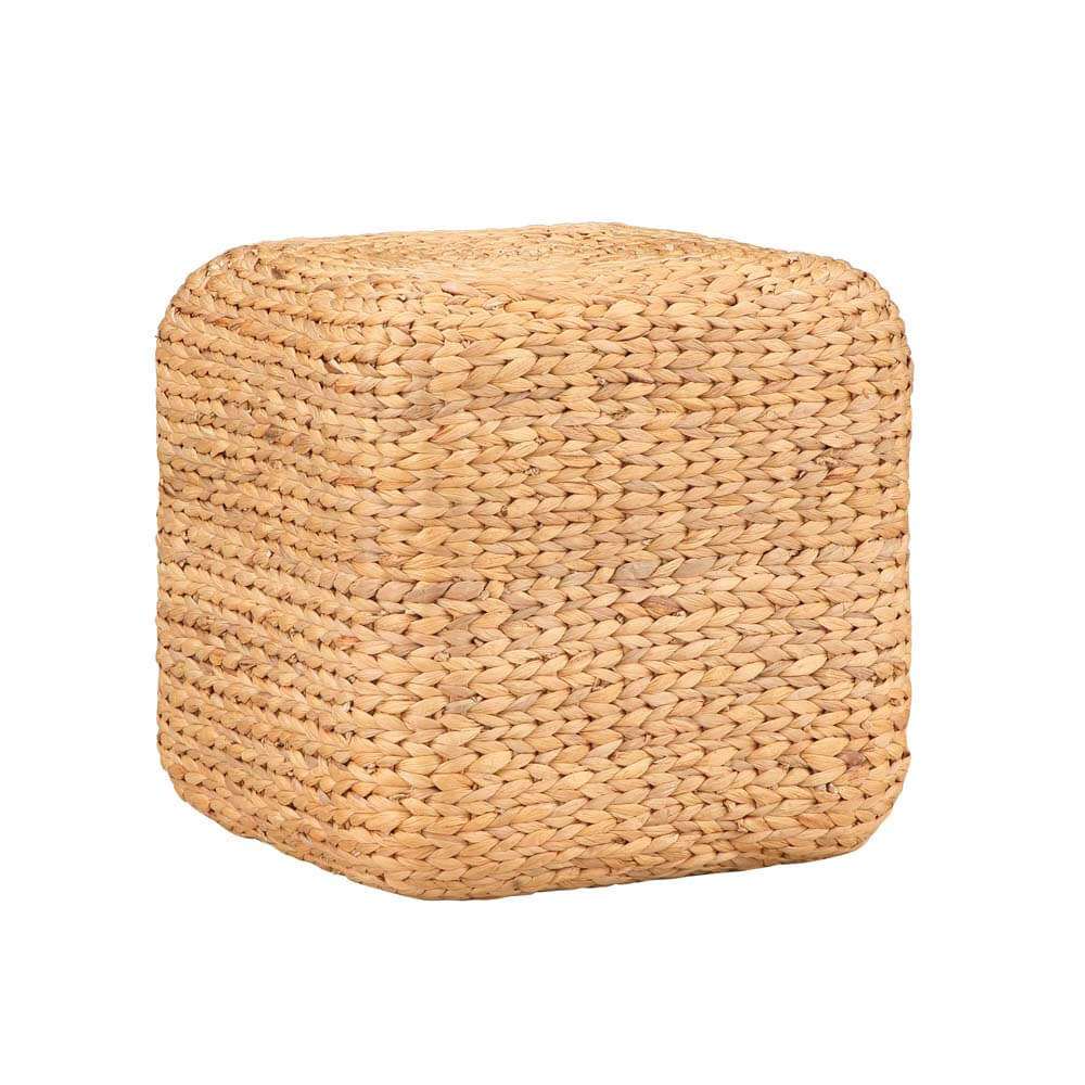 Landon Ottoman Pouf footrest stool square woven