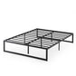 Abel Quick Lock Metal Bed Base Black Double