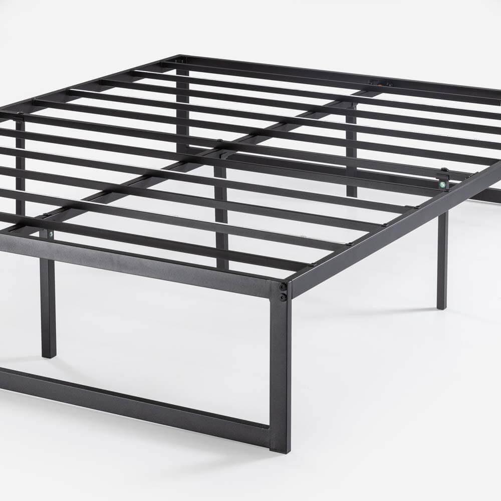 Abel Quick Lock Metal Bed Base Black King