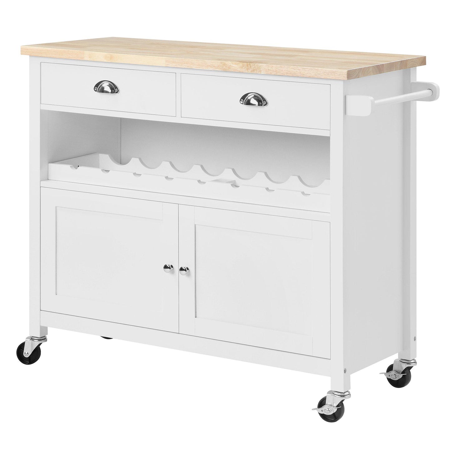 Hampshire 2 Drawer 2 Door Kitchen Storage Trolley