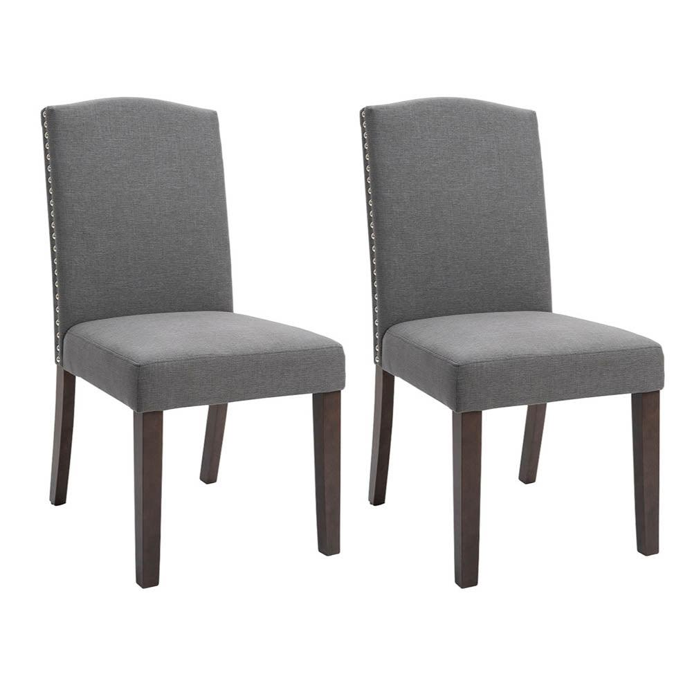 Lethbridge Dining Chair Set of 2 Light Grey