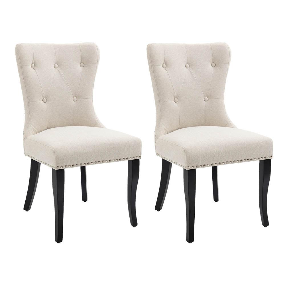 Lugano Dining Chair Set of 2 Natural