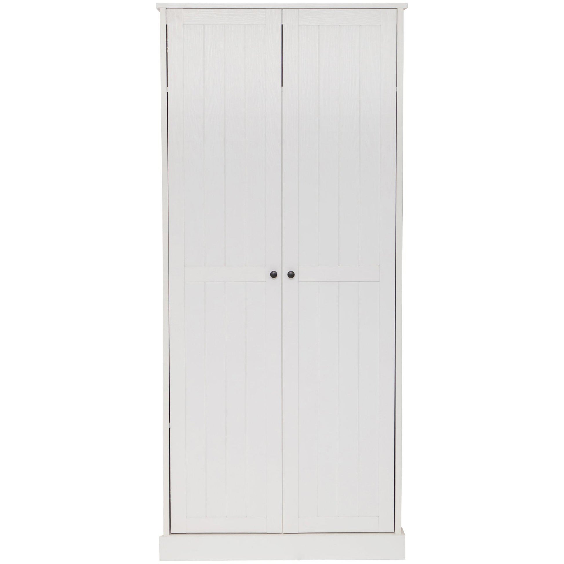 Hamptons Cupboard 2 Door Broom 80cm